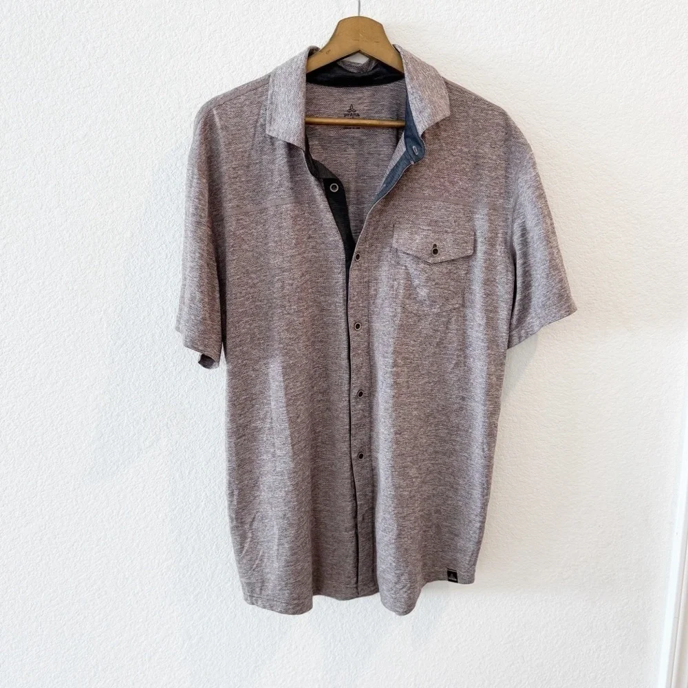 Prana- Men’s Stroud Short Sleeve Button Up Shirts Size XL